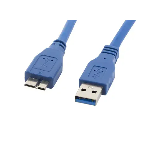Lanberg CA-US3M-10CC-0005-B cable USB 0,5 m Micro-USB A USB A Azul