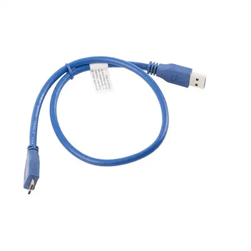Lanberg CA-US3M-10CC-0005-B cable USB 0,5 m Micro-USB A USB A Azul