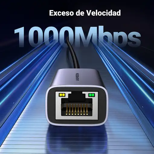 Ugreen 50737 adaptador y tarjeta de red Ethernet 1000 Mbit/s