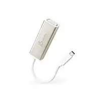 j5create JCA111 Adaptador gráfico USB 1920 x 1080 Pixeles Aluminio, Blanco