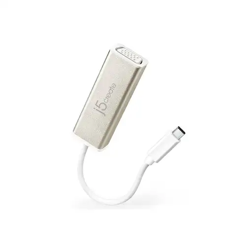 j5create JCA111 Adaptador gráfico USB 1920 x 1080 Pixeles Aluminio, Blanco