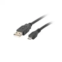 Lanberg CA-USBM-10CC-0018-BK cable USB USB 2.0 1,8 m Micro-USB B USB A Negro