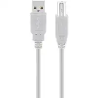 Goobay 68712 cable USB USB 2.0 1,8 m USB A USB B Gris
