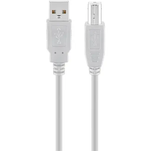 Goobay 68712 cable USB USB 2.0 1,8 m USB A USB B Gris