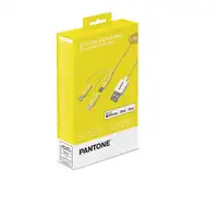 Pantone PT-USB003Y1 cable USB 1,2 m USB A USB C/Micro USB A/Lightning Amarillo