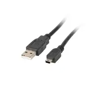 Lanberg CA-USBK-11CC-0018-BK cable USB USB 2.0 1,8 m Mini-USB A USB A Negro