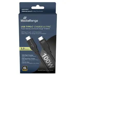 MediaRange MRCS218 cable USB USB 3.2 Gen 1 (3.1 Gen 1) 3 m USB C Negro