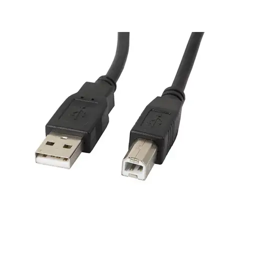 Lanberg CA-USBA-10CC-0018-BK cable USB USB 2.0 1,8 m USB B Negro