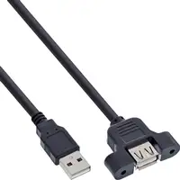 InLine 33440E cable USB 0,6 m Negro