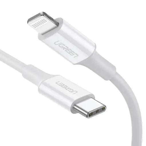 Ugreen 10493 cable de conector Lightning 1 m Blanco
