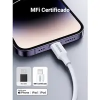 Ugreen 10493 cable de conector Lightning 1 m Blanco