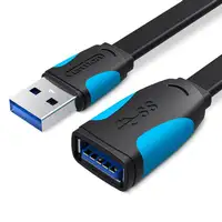 Vention Cable Alargador USB 3.0 VAS-A13-B200/ USB Macho - USB Hembra/ 2m/ Negro y