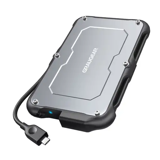 GRAUGEAR G-2502-C-10G caja para disco duro externo Carcasa de disco duro/SSD Negro
