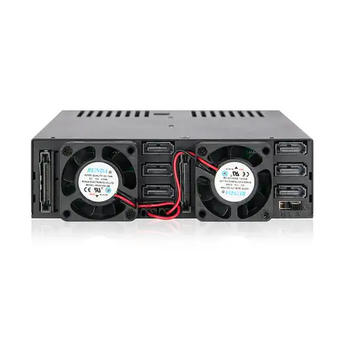 Icy Dock MB326SP-B unidad de disco multiple 0 TB Bastidor (1U) Negro