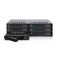 Icy Dock MB326SP-B unidad de disco multiple 0 TB Bastidor (1U) Negro
