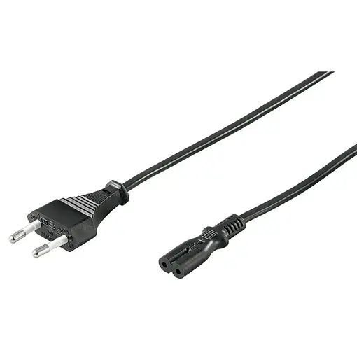 Microconnect PE030718 cable de transmisión Negro 1,8 m CEE7/16 C7 acoplador
