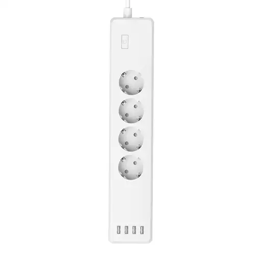 Hama | Regleta Inteligente WiFi con 4 enchufes y 4 USB (Enchufe múltiple sin hub/G