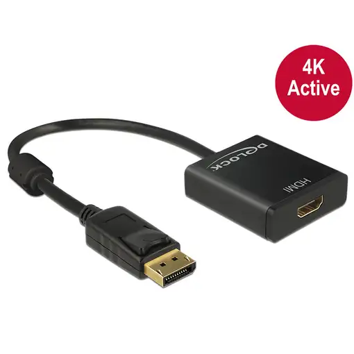 DeLOCK 62607 adaptador de cable de vídeo 0,2 m DisplayPort HDMI tipo A (Estándar)