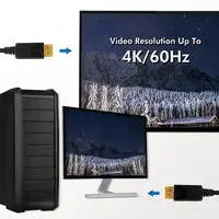 LogiLink CD0101 cable DisplayPort 2 m Negro