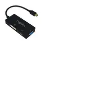LogiLink CV0110 adaptador de cable de vídeo 0,15 m Mini DisplayPort VGA + HDMI + D
