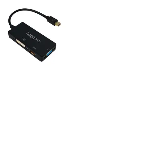 LogiLink CV0110 adaptador de cable de vídeo 0,15 m Mini DisplayPort VGA + HDMI + D