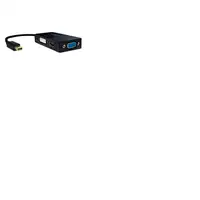 LogiLink CV0110 adaptador de cable de vídeo 0,15 m Mini DisplayPort VGA + HDMI + D
