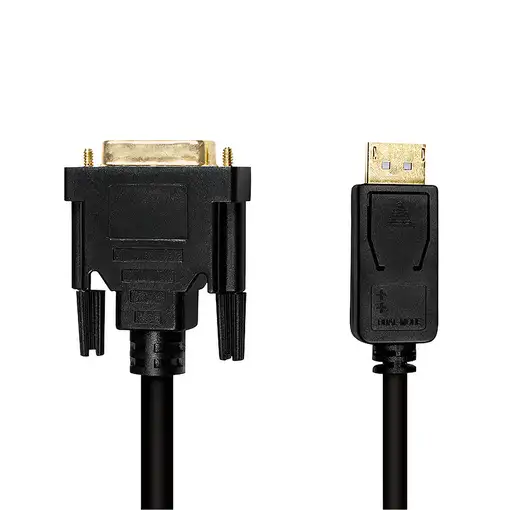 LogiLink CV0131 adaptador de cable de vídeo 2 m DisplayPort DVI Negro