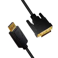 LogiLink CV0131 adaptador de cable de vídeo 2 m DisplayPort DVI Negro
