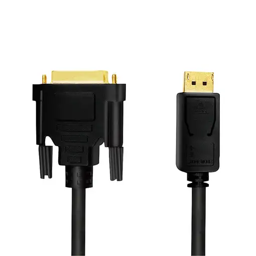 LogiLink CV0131 adaptador de cable de vídeo 2 m DisplayPort DVI Negro