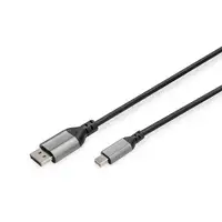 Digitus Cable adaptador DisplayPort 8K, mini-DP a DP