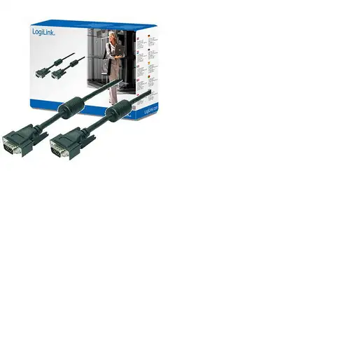 LogiLink 20m VGA M/M cable VGA VGA (D-Sub) Negro