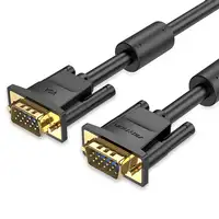 Vention Cable SVGA DAEBF/ VGA Macho - VGA Macho/ 1m/ Negro