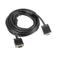 Lanberg CA-VGAC-10CC-0050-B cable VGA 5 m VGA (D-Sub) Negro