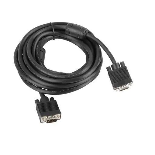 Lanberg CA-VGAC-10CC-0050-B cable VGA 5 m VGA (D-Sub) Negro