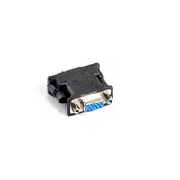 Lanberg AD-0012-BK cambiador de género para cable DVI-I VGA (D-Sub) Negro