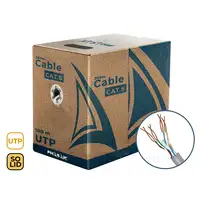 Phasak Bobina de Cable de Red 100 m UTP Sólido AWG23 Cat.6 CCA - PHR 6100