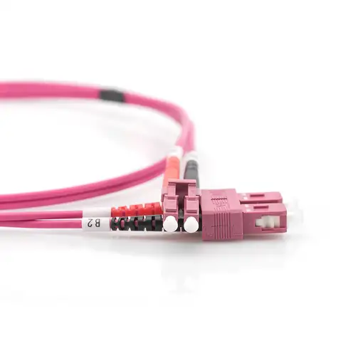 Digitus Cable de conexión multimode de fibra óptica, OM4, LC/SC