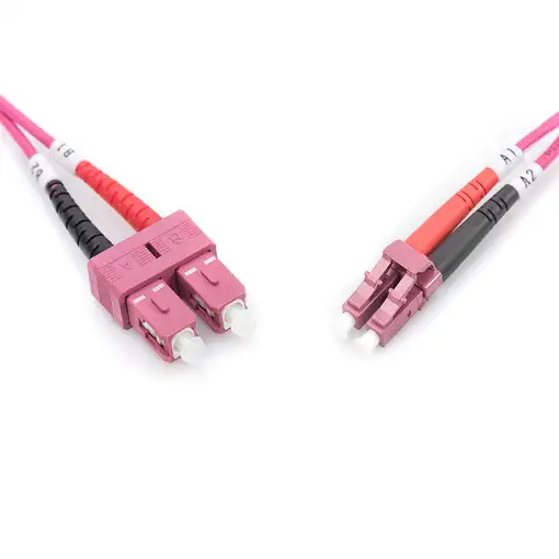 Digitus Cable de conexión multimode de fibra óptica, OM4, LC/SC