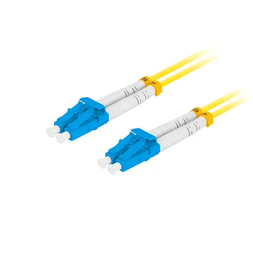 Lanberg FO-LULU-SD11-0010-YE Cable de fibra óptica e InfiniBand 3 m LC Amarillo