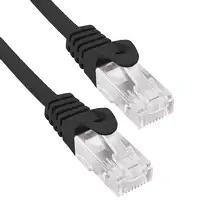 Phasak Cable de Red Cat.6 UTP Solido CCA Cat.6 UTP Negro 0.50M