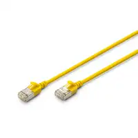 Digitus CAT 6A F-FTP Cable de conexión delgado, 1 m, amarillo