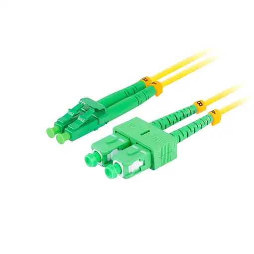 Lanberg FO-SALA-SD11-0020-YE Cable de fibra óptica e InfiniBand 2 m SC LC Amarillo