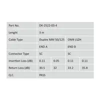 Digitus Cable de conexión multimode de fibra óptica, OM4, SC/SC