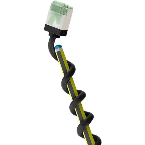 Goobay 74353 cable de red Negro 1 m Cat8.1 U/FTP (STP)