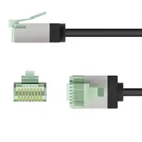 Goobay 74353 cable de red Negro 1 m Cat8.1 U/FTP (STP)