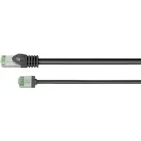 Goobay 74353 cable de red Negro 1 m Cat8.1 U/FTP (STP)