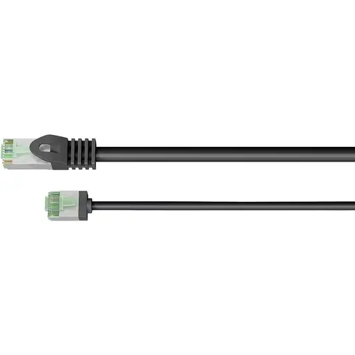 Goobay 74353 cable de red Negro 1 m Cat8.1 U/FTP (STP)