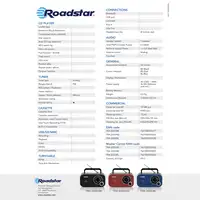 Radio Portátil FM Analógica Funciona Red /Pilas,Pequeño Ligero TRA-2235BK Roadstar