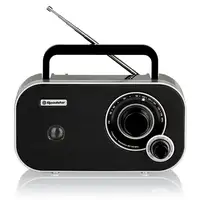 Radio Portátil FM Analógica Funciona Red /Pilas,Pequeño Ligero TRA-2235BK Roadstar