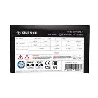 Xilence XP750R6.2 unidad de fuente de alimentación 750 W 20+4 pin ATX ATX Negro